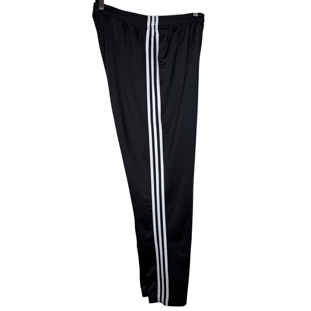 Adidas Track Pants Mens XLT Black 3 Stripe Athletic Jogger Training Soccer Tall